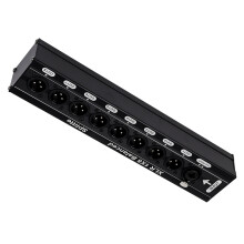 Aluminum Alloy 8Way XLR Music Distribution Box Balanced Music