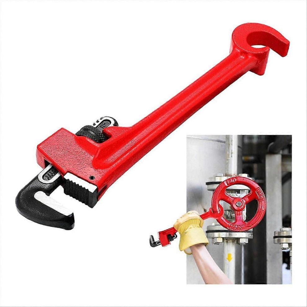 8In Double Ended Valve Wrench Pipe And Valve Wrench Refinery Wheels 1/8In-1-1/2In Pipe Capacity For Protecting From 9409192017116