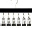 Home Storage Solution with 12 Clip Hanger Wood Rack For-A 1 5