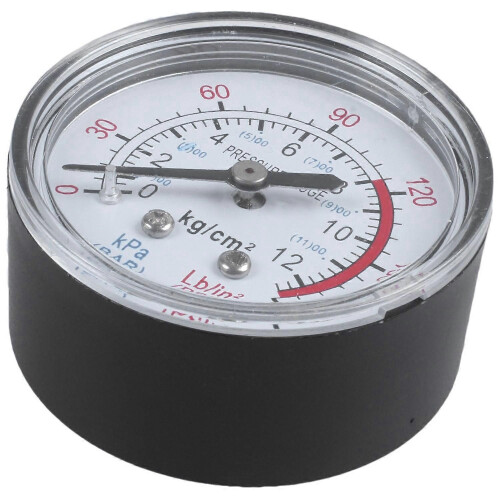 Στρογγυλό μανόμετρο αέρα σύγκρισης 0-180 psi 13mm 1/4BSP διαμέτρου, μαύρο