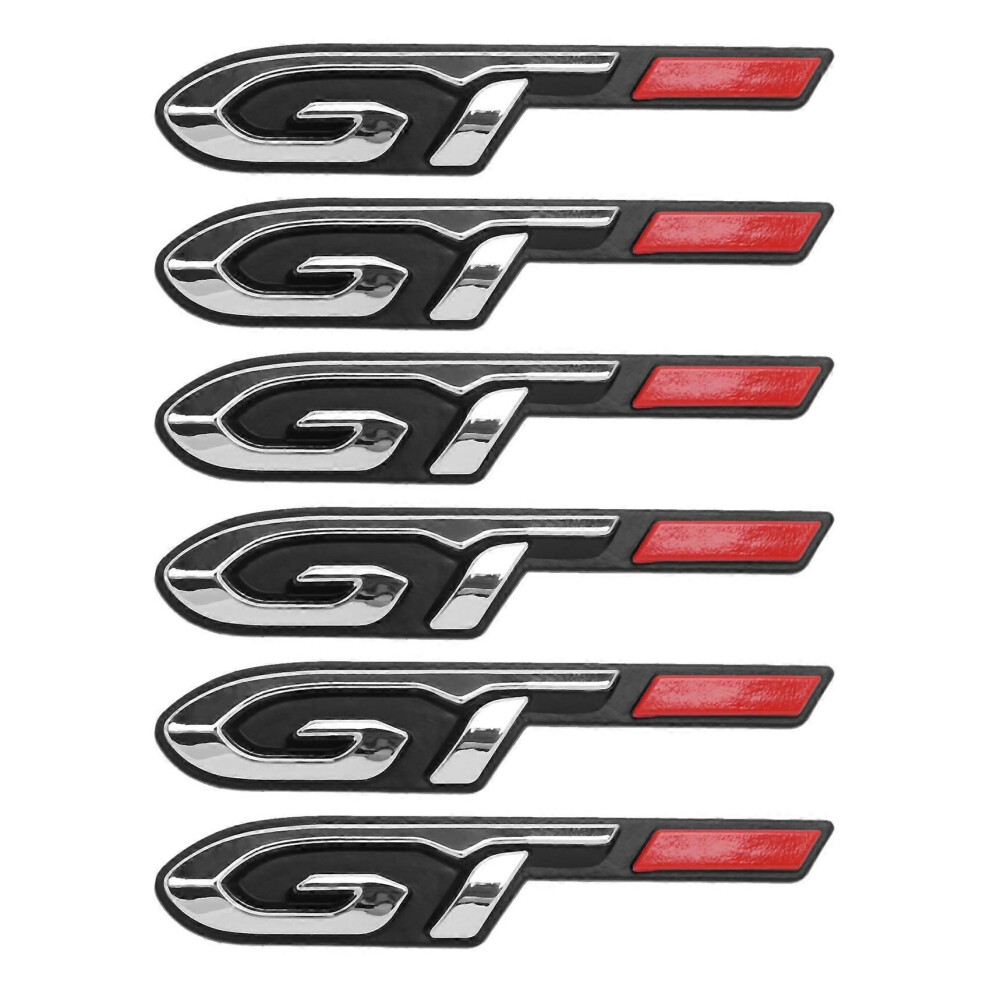 6X Cool 3D Car Style Sticker Gt Design For Fashion Car Door Sticker 9409192018953
