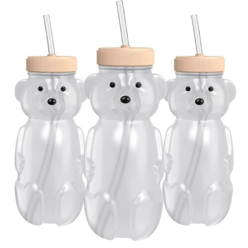 Κύπελλο Honey Bear Straw για μωρά, Κύπελλο HoneyBear 8 ουγγιών με καπάκι