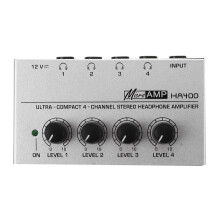 Amplificatore stereo per cuffie ultracompatto a 4 canali HA400