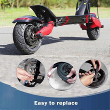 80/65-6 10X2.5 Inner Tube Replacement 10 Inch 255X80 Tire Tire With Elbow Valve Thickened Widened