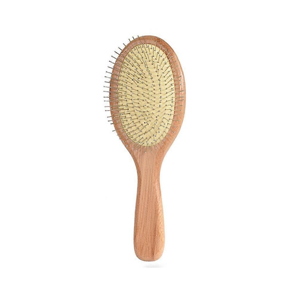 Wooden Steel Needle Hair Brush Pin Hairbrush Scalp Massage Improve Hair Health Wood Paddle Detangli