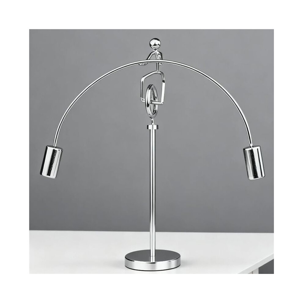 Fishing Sculpture Metal Balance Sculpture For Home Or Office Decor Unicycle Ornament Balance Ornament 4711169577963