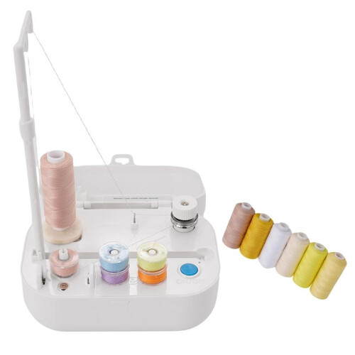 2X Automatic Bobbin Winder with Auto Stopper, Large Spool Thread Holder for Sewing Machine Thread Winding Use 1
