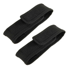 6Pcs 13cm Black Nylon Holster Holder Belt Pouch Case Bag for LED Flashlight Torch
