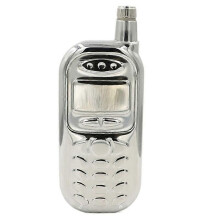 Petaca de acero inoxidable con forma de teléfono para licor, botella de whisky, recipiente de bolsillo