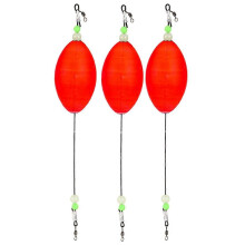 Confezione da 3 galleggianti da pesca a scoppio in sughero, compatibili con spigole, trote maculate,