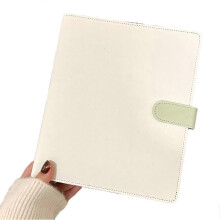 A5 Binder Photocard Holder Idol Photo Album Cards Storage Kawaii Stationery White & Green