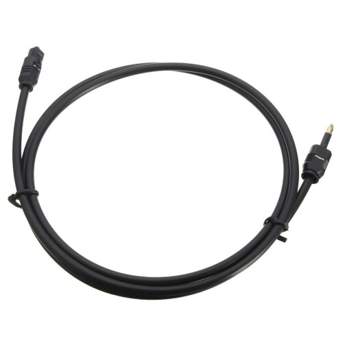 2X 1M 3Ft Toslink to  Plug 3.5mm Digital Optical SPDIF Audio Cable Gold Plated 2