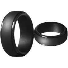 2Pcs 8Mm Camouflage Black Men Silicone Cool Rings Women Rubber Wedding Ring Environmental Sports Ri