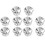 10 x Elakustisk Gitarr Basrem Knapp Skruv Lås Pinnar Pegs Pads Silver 1