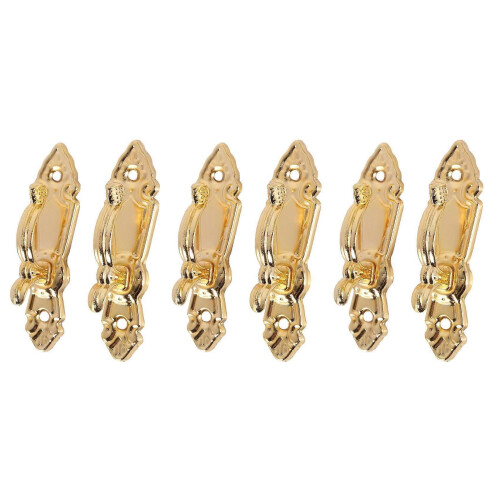 Screw Mount Curtain Tassel Tie Back Tieback Wall Hooks 6PCS Gold Tone