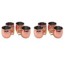 Mini 2-Ounce Stainless Steel Moscow Mule Mug Espresso Mini Mugs Copper Plated Mug Shot Mugs Set of