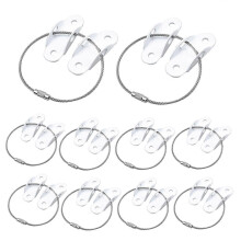 10 pezzi di ancoraggi per mobili, cinghie metalliche antiribaltamento per mobili per bambini, compatibili