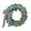Green Rabbit Ear Wreath,Artificial Eucalyptus Leaves Wreath with Bows,Spring Easter Greenery Wreath 1