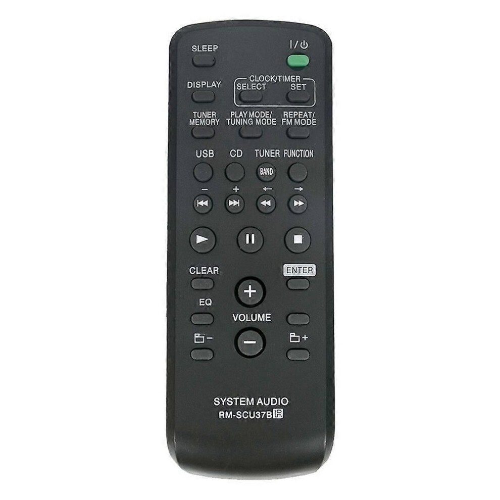 Replace Remote Rm-Scu37b For Sony Mini Hi-Fi Component System Lbt-Sh2000 Ss-Sh2000 Cmt-Bx3 Cmt-Bx30r Hcd-Cbx3 Mhc-Ex600 9409192018489
