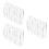 3X Clear Acrylic Remote Control Holder Wall Mount Media Organizer Storage Box (Three Compartments) 1