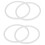 Silikonpackningsring för tryckkokare 22 cm innerdiameter, 4 delar, transparent 1