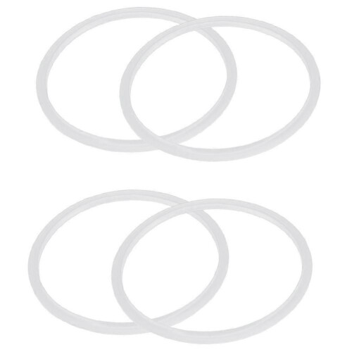 Silikonpackningsring för tryckkokare 22 cm innerdiameter, 4 delar, transparent