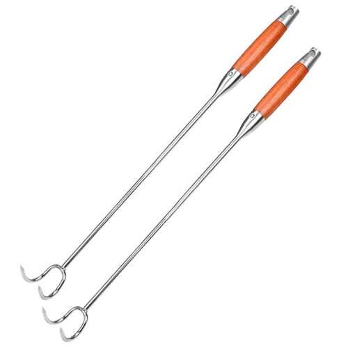 2X Camping Accessories Grill Hooks Meat for Restaurant Butcher Hook Practical Meat Hook Kitchen Tool 1
