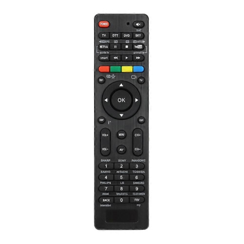 4 in 1 Universal Remote Control for TV DTT DVD SKY One-Key Search Automatic Matching