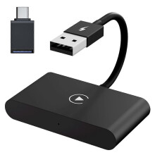 Adattatore wireless CarPlay cablato a dongle CarPlay wireless compatibile con WiFi Aggiornamento online