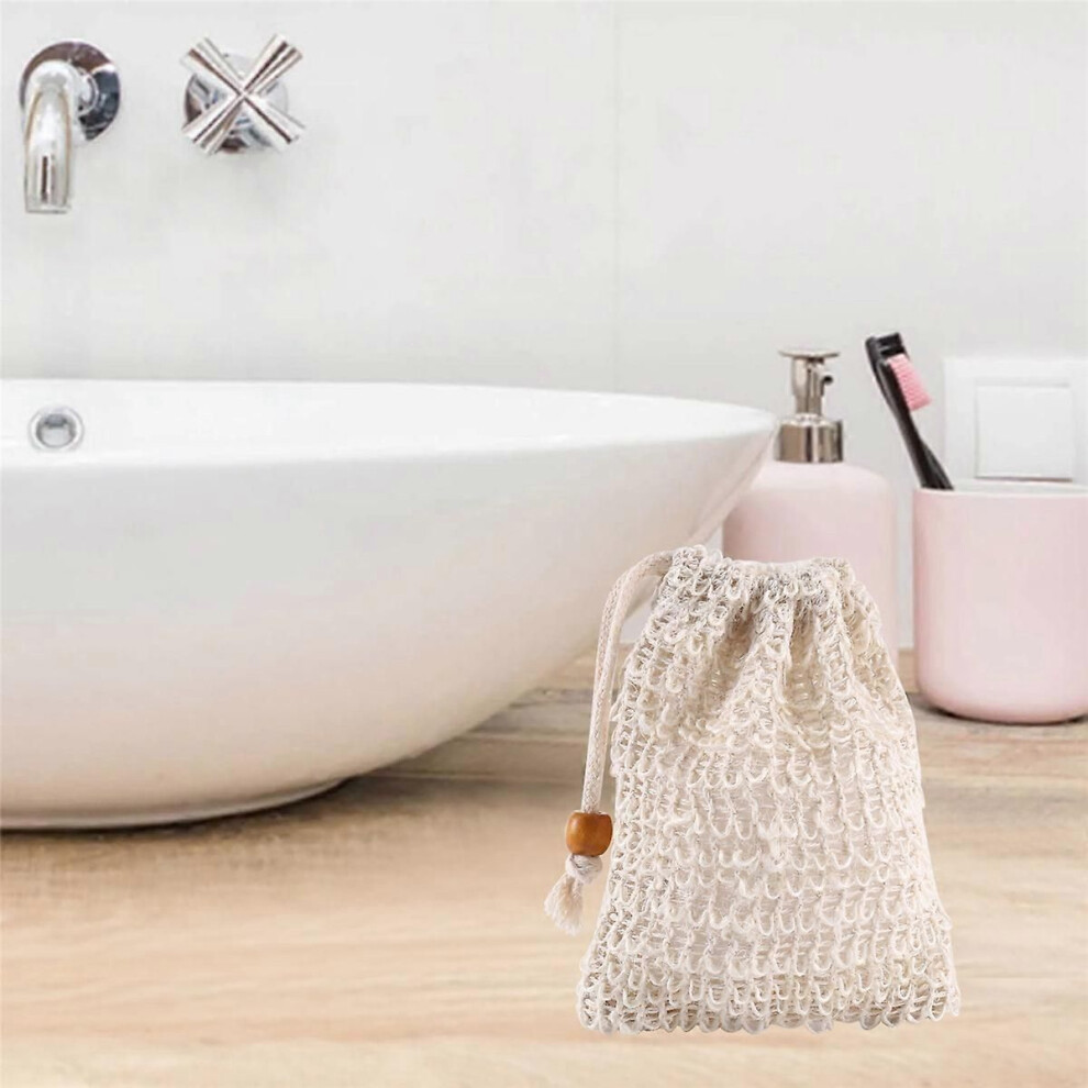 Photos - Bath Sponge 40 Pack Soap Exfoliating Bags,Soap Saver Made Sisal Mesh Soap Bag Bar Soap Bag with Drawstring for B