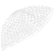 47 Inch Clear Rubber Net compatible for Fly Fishing Landing Net Fishing Tackles
