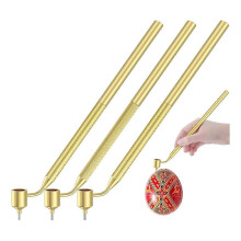 Juego de 3 bolígrafos de cera caliente Pysanka, compatibles con artes decorativas y huevos de Pascua.