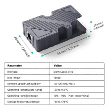 compatibile con l'adattatore per cavo Dishy a connessione RJ45 compatibile con l'adattatore Ethernet