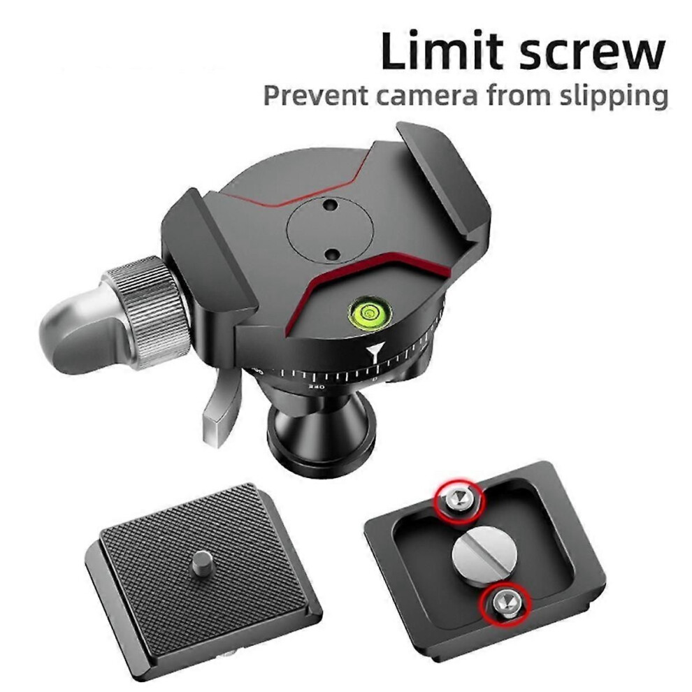 Mini Panning Ball Head Slr Camera Photography Aluminum Alloy Spherical Panoramic Mini Pan Tilt With 9409192014566