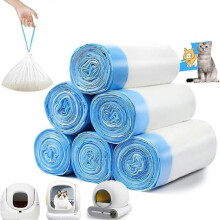 90 kattenbakzakken, geschikt voor automatische kattenbakken. Extra dikke kattenbakvoeringen, compatibel