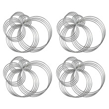20 Pieces Metal Dream Craft Rings for Other DIY Projects in 5 Sizes