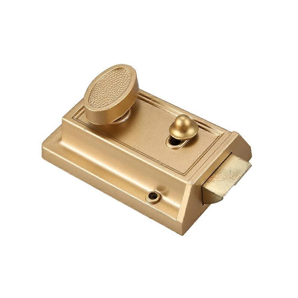 Zinc Cylinder Deadbolt Latch Lock For Night Gate Door Entrance,Gold Finish 9409192009616