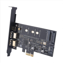PCI-E to USB 3.0 PCI Express Card Incl.1 USB C and 2 USB A Ports, M.2 NVME to PCIe 3.0 Adapter Card