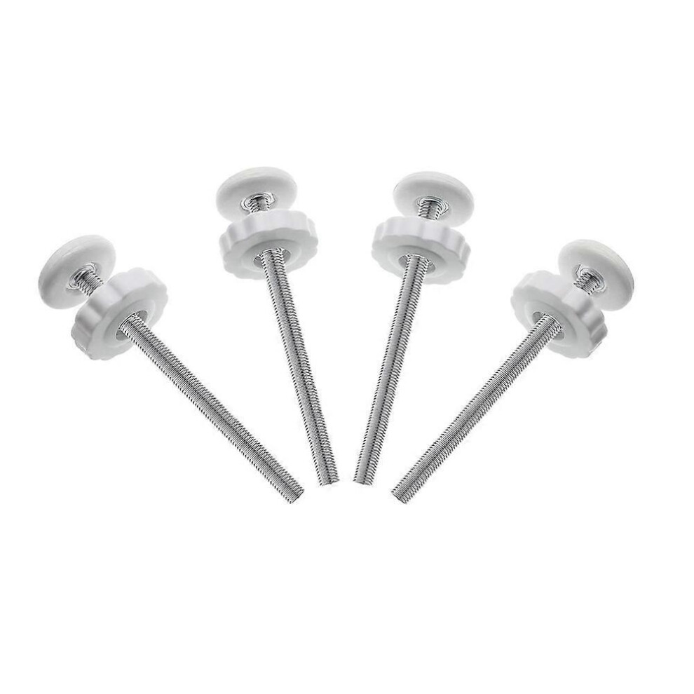 4Pcs Universal Baby Gate Threaded Spindle Rod, M8 Replacement Bolt Part for Baby & Pet Pressure Mounted Safety Gates A