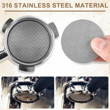 12 Magnetic Dosing Funnel Set,58mm Espresso Dosing Funnel Puck Screen Kit Aluminum Portafilter Funnel with 2 Filter