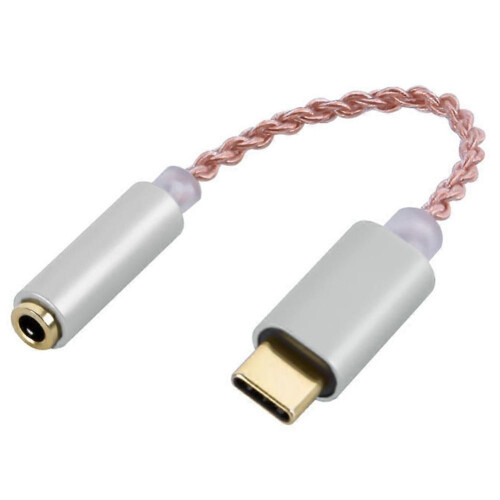 Amplificatore per cuffie DAC HIFI da USB Type-C a 3,5 mm, adattatore audio per cuffie, decoder digitale