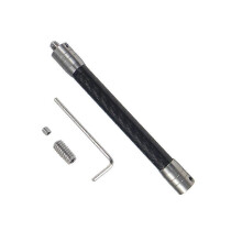 Camera Extension Pole 1/4 Carbon Fiber Camera Extenders Camera Mount Stand for DJI GoPro Insta360 Action Camera 121mm