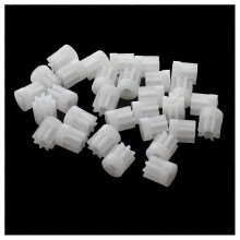 30 ingranaggi in plastica a 8 denti con modulo 0,5, compatibili con albero motore per auto giocattolo