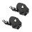 2X Svart Quartz Klockpendelmekanism Motor & Beslag DIY Drivenhet 1