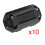 10 Pcs Movable 7mm Inner Diameter Black Ferrite Core Ring Cable 1