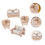 2 Set Miniatures Sofa Toy Miniature Ornament Tiny House Sofa Tea Table Sofa Model Tiny Sofa Toy 4