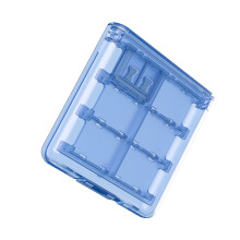 Space Saving Game Card Case Holds Multiple Cartridges ABS-Blue