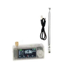 Mini SI4732 Radio Full Band LSB USB AM FM Radio HF SW MW VHF Portable Pocket Radio Transparent Case
