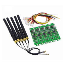 5Pcs 2.4Ghz Wireless DMX 512 Transmitter Receiver PCB 2 in 1 Module Wireless PCB Board with Antenna