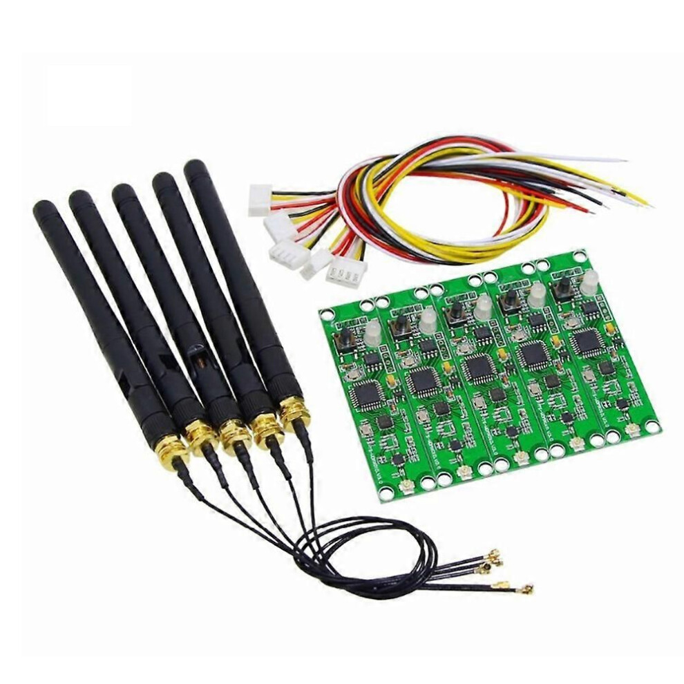 5Pcs 2.4Ghz Wireless Dmx 512 Transmitter Receiver Pcb 2 In 1 Module Wireless Pcb Board With Antenna 9409192012838